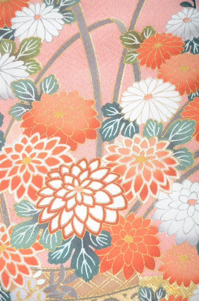 Long-sleeved kimono 6 items set / Furisode / FK#1-722