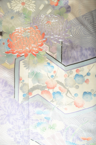 Long-sleeved kimono 6 items set / Furisode / FK#1-723