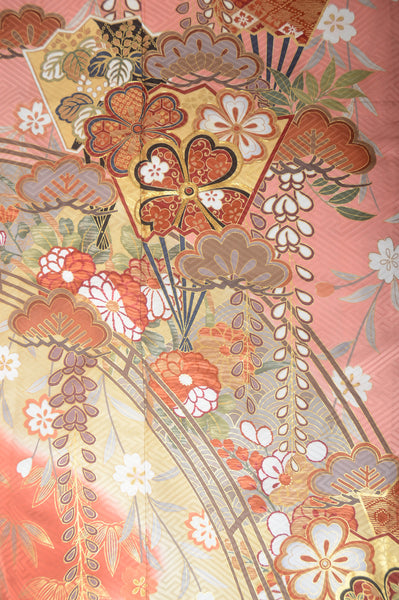 Long-sleeved kimono 6 items set / Furisode / FK#1-436