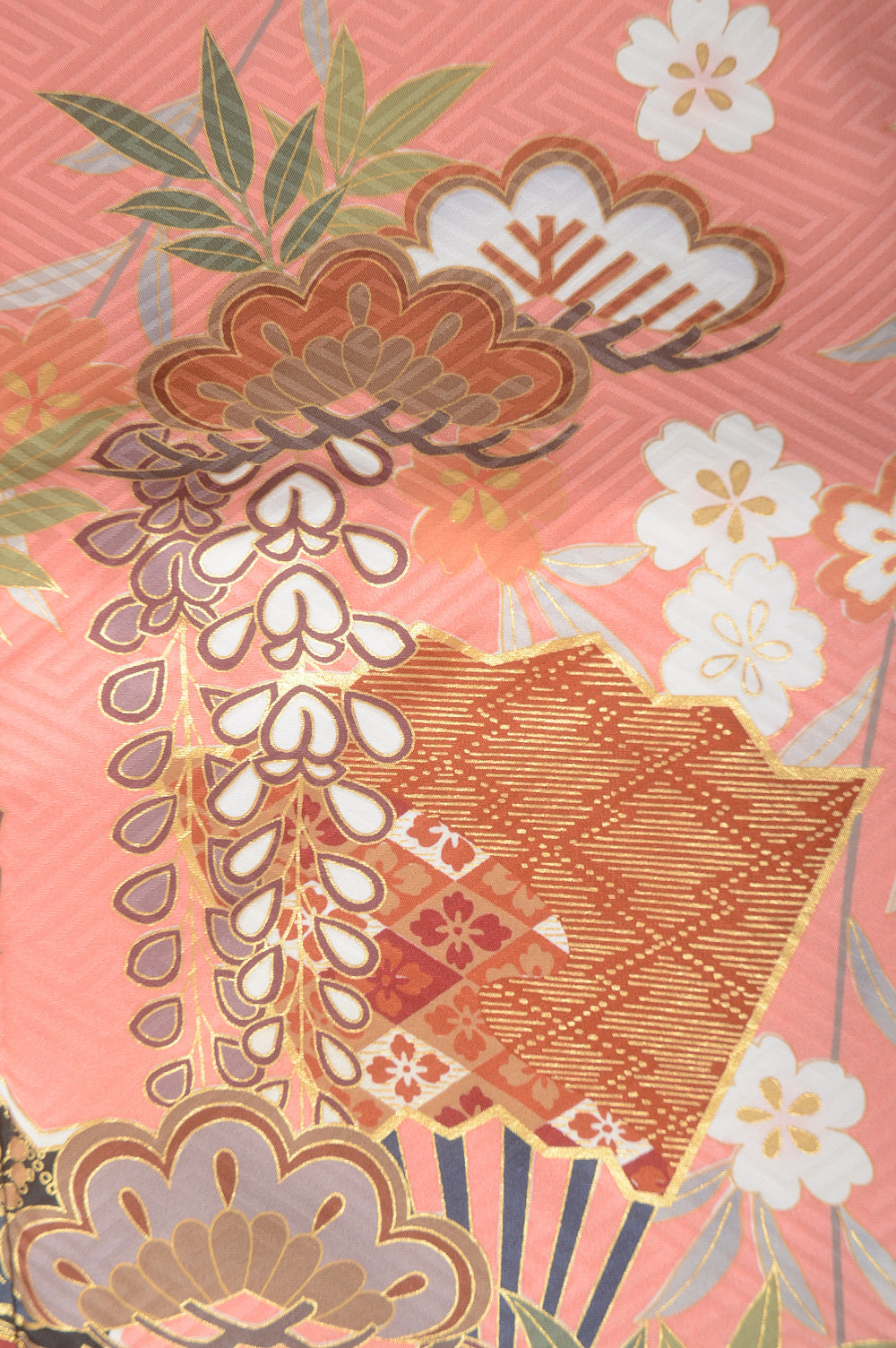 Long-sleeved kimono 6 items set / Furisode / FK#1-436