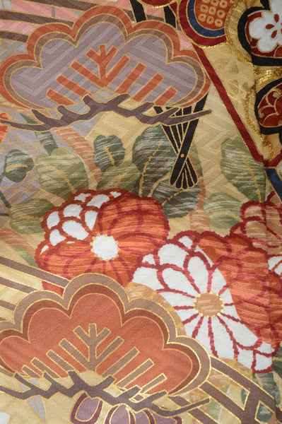 Long-sleeved kimono 6 items set / Furisode / FK#1-436