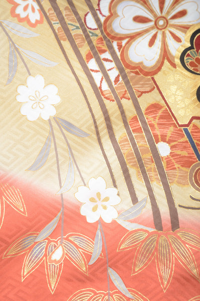 Long-sleeved kimono 6 items set / Furisode / FK#1-436