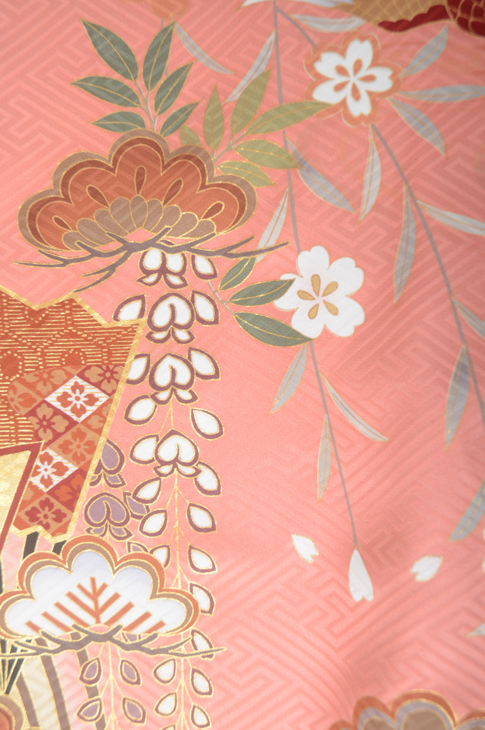 Long-sleeved kimono 6 items set / Furisode / FK#1-436