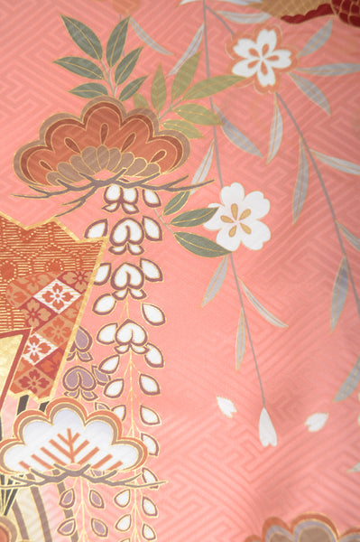 Long-sleeved kimono 6 items set / Furisode / FK#1-436