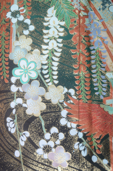 Long-sleeved kimono 6 items set / Furisode / FK#1-440