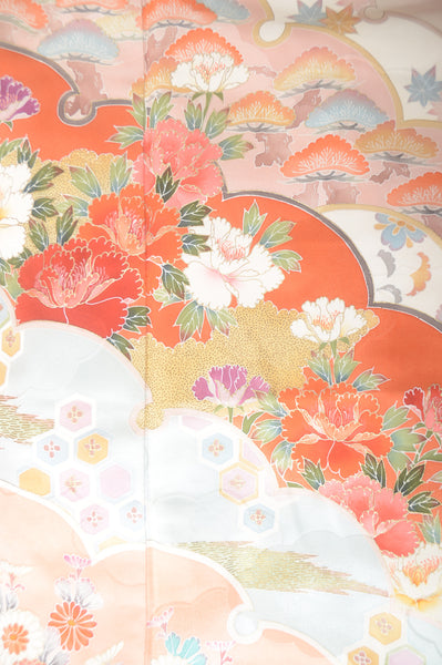 Long-sleeved kimono 6 items set / Furisode / FK#1-441