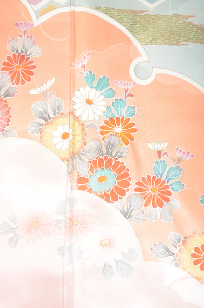 Long-sleeved kimono 6 items set / Furisode / FK#1-441