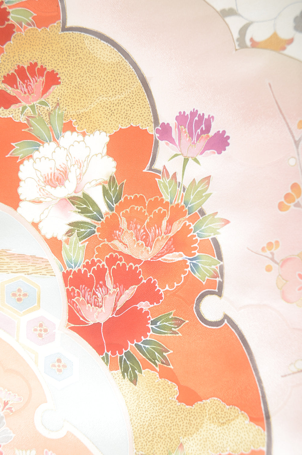 Long-sleeved kimono 6 items set / Furisode / FK#1-441