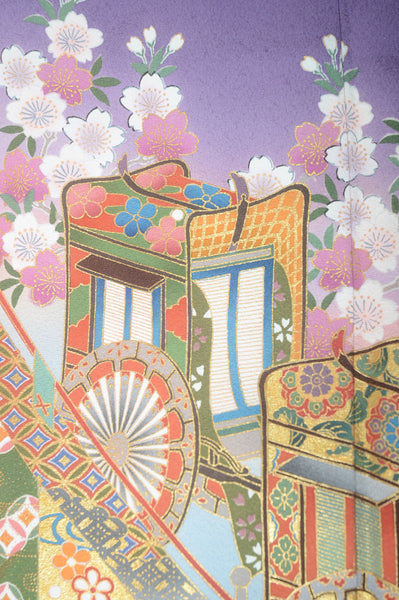 Long-sleeved kimono 6 items set / Furisode / FK#1-442