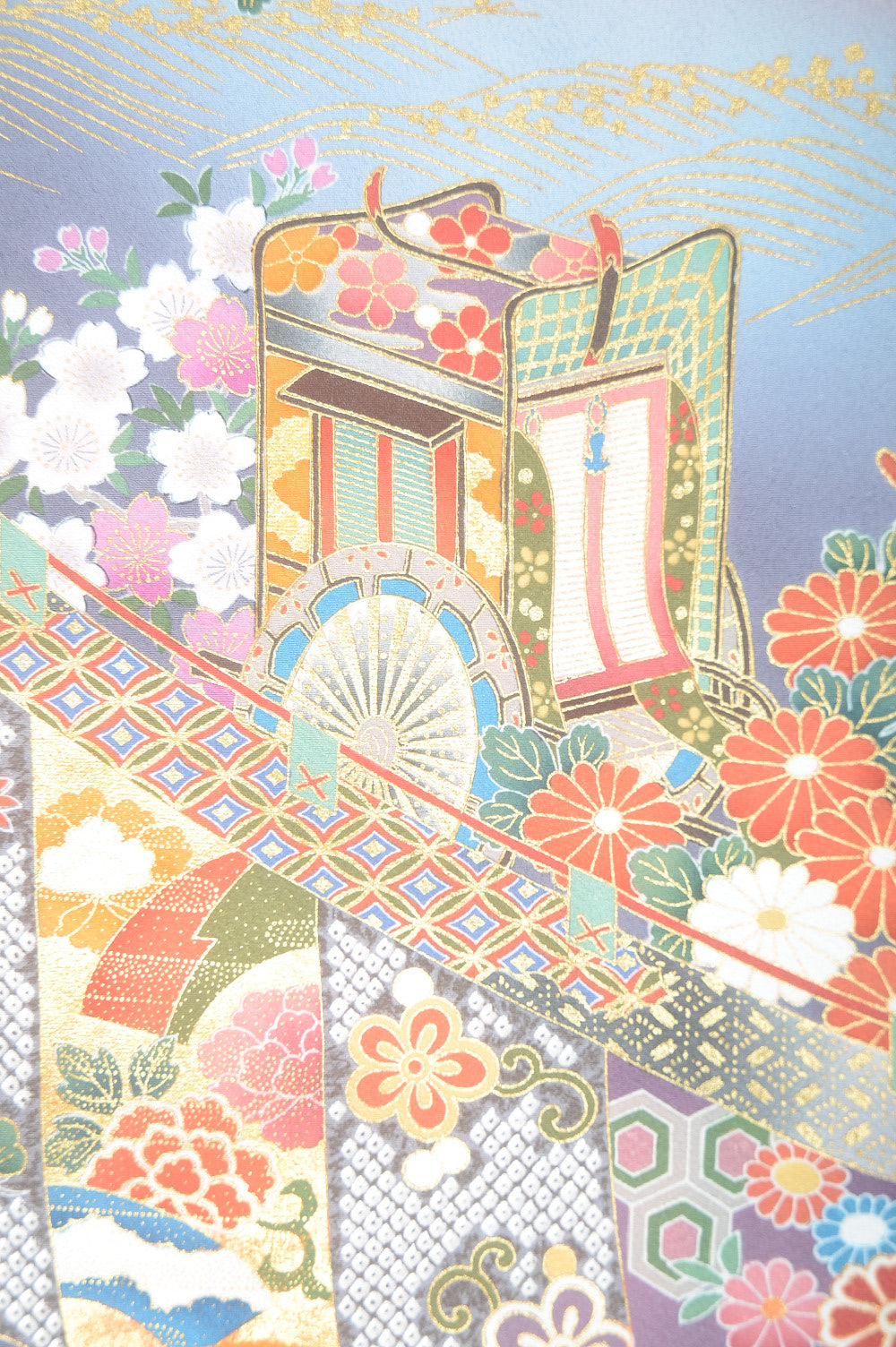 Long-sleeved kimono 6 items set / Furisode / FK#1-442