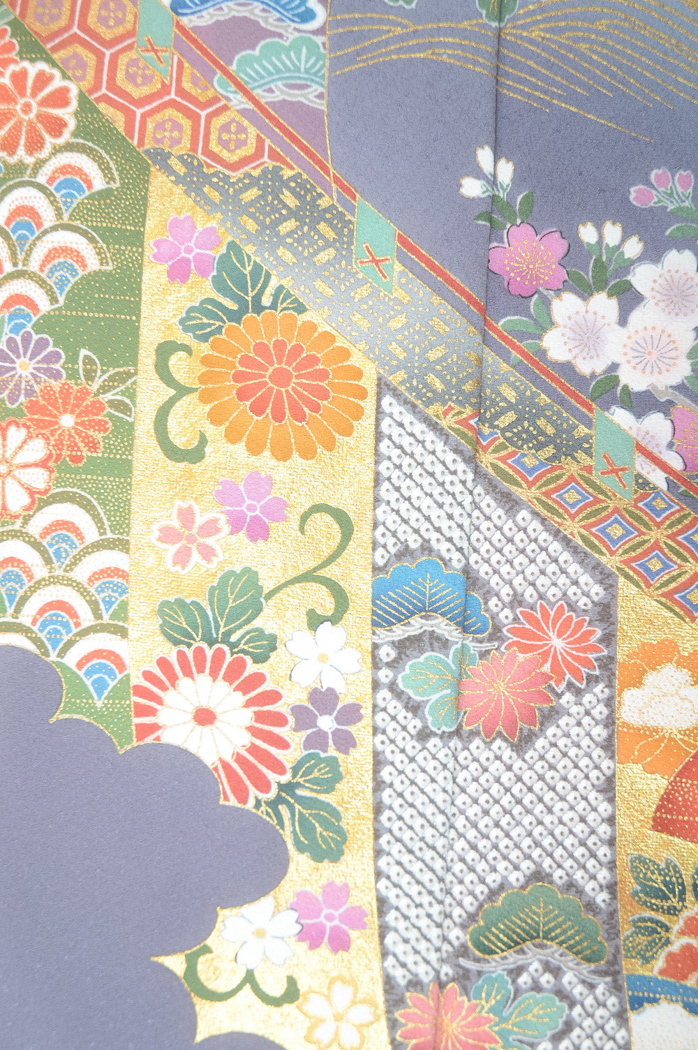 Long-sleeved kimono 6 items set / Furisode / FK#1-442