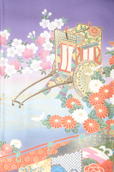 Long-sleeved kimono 6 items set / Furisode / FK#1-442