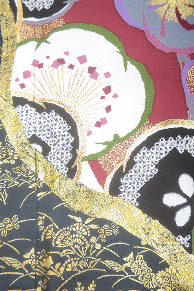 Long-sleeved kimono 6 items set / Furisode / FK#1-444