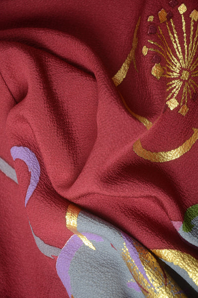 Long-sleeved kimono 6 items set / Furisode / FK#1-444