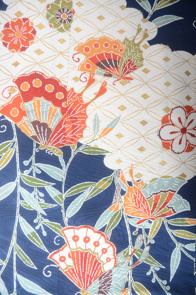 Long-sleeved kimono 6 items set / Furisode / FK#1-445