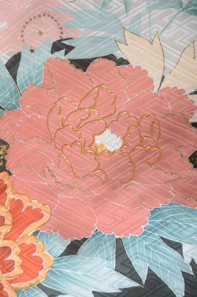 Long-sleeved kimono 6 items set / Furisode / FK#1-661