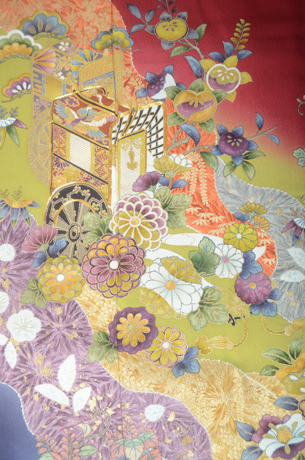 Long-sleeved kimono 6 items set / Furisode / FK#1-663