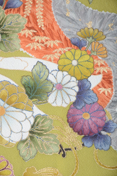 Long-sleeved kimono 6 items set / Furisode / FK#1-663