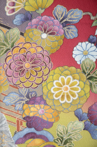 Long-sleeved kimono 6 items set / Furisode / FK#1-663