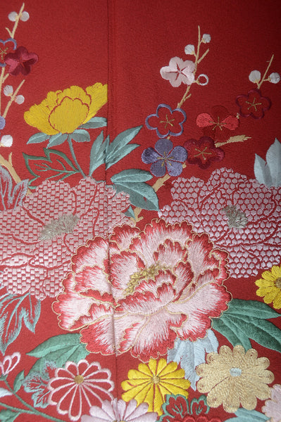 Long-sleeved kimono 6 items set / Furisode / FK#1-447