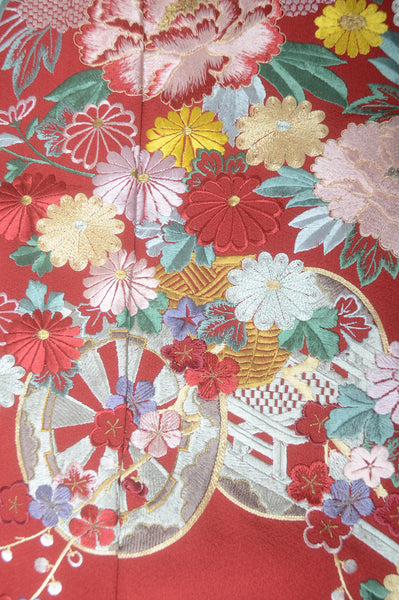Long-sleeved kimono 6 items set / Furisode / FK#1-447