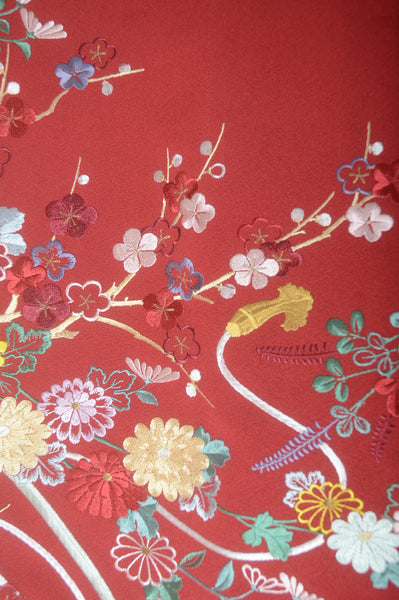 Long-sleeved kimono 6 items set / Furisode / FK#1-447