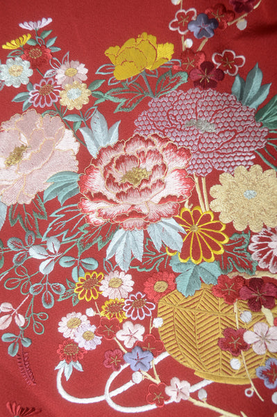 Long-sleeved kimono 6 items set / Furisode / FK#1-447