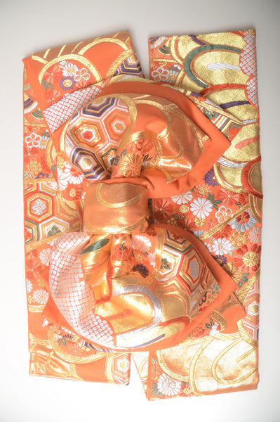 Long-sleeved kimono 6 items set / Furisode / FK#1-664