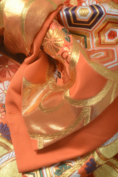 Long-sleeved kimono 6 items set / Furisode / FK#1-664