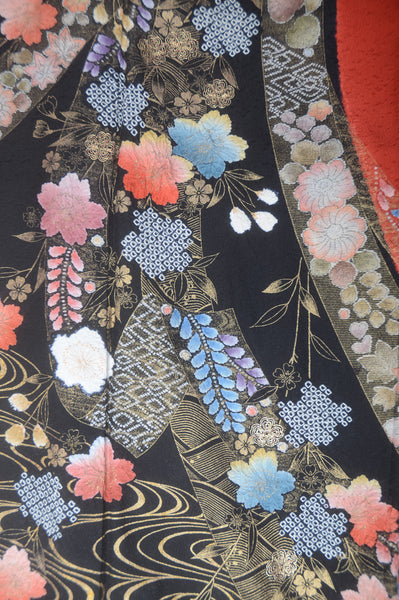 Long-sleeved kimono 6 items set / Furisode / FK#1-665