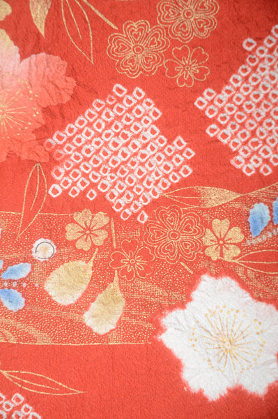 Long-sleeved kimono 6 items set / Furisode / FK#1-665