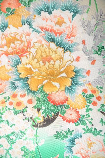 Long-sleeved kimono 6 items set / Furisode / FK#1-543