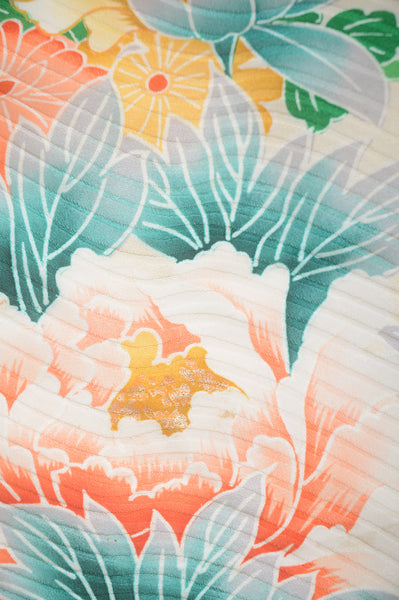 Long-sleeved kimono 6 items set / Furisode / FK#1-543