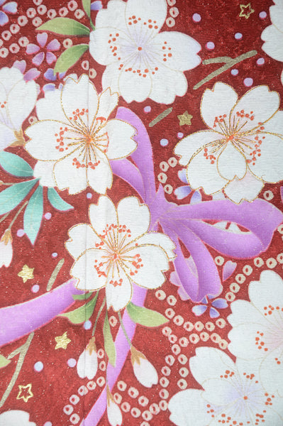 Long-sleeved kimono 6 items set / Furisode / FK#1-666