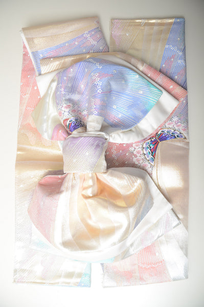 Long-sleeved kimono 6 items set / Furisode / FK#1-666