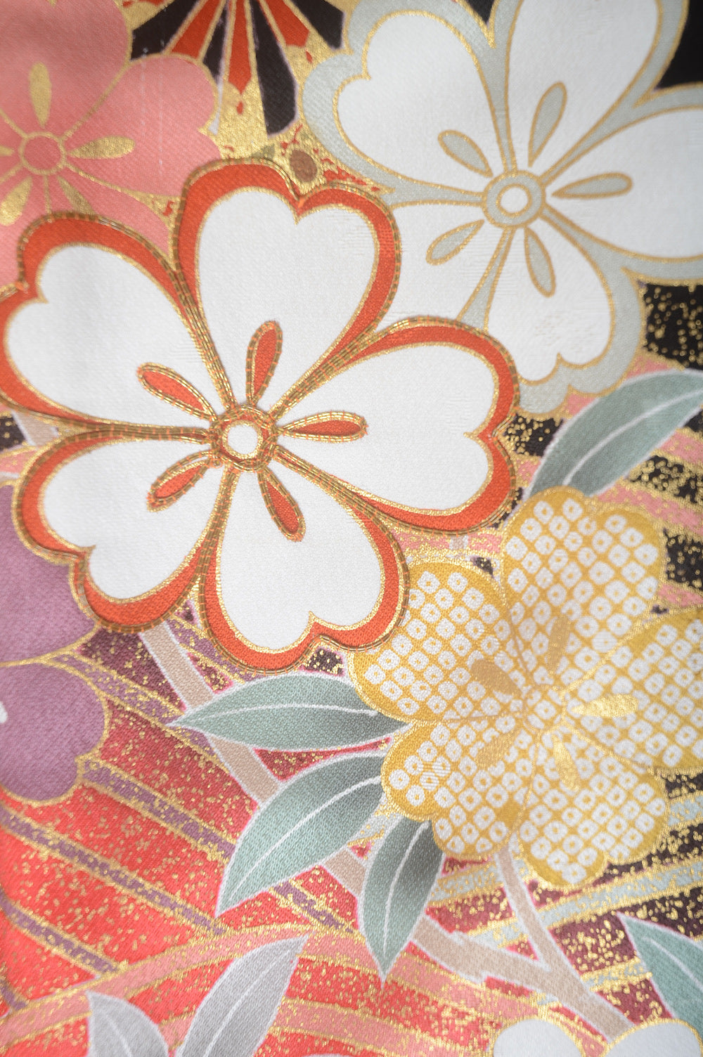 Long-sleeved kimono 6 items set / Furisode / FK#1-544