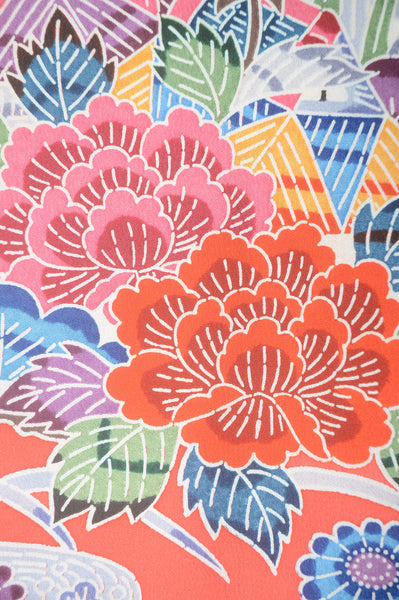 Long-sleeved kimono 6 items set / Furisode / FK#1-667