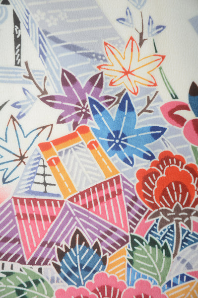 Long-sleeved kimono 6 items set / Furisode / FK#1-667