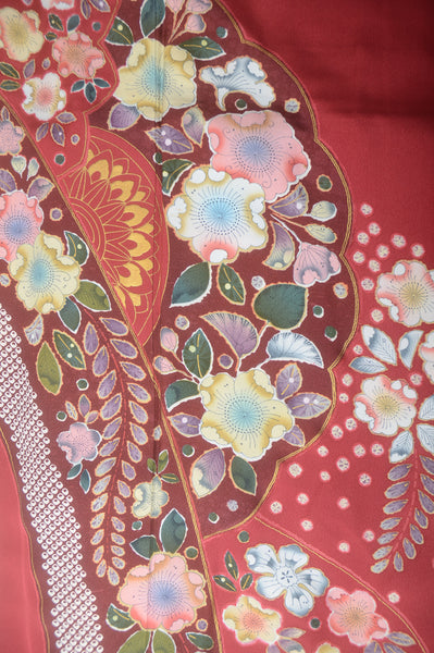 Long-sleeved kimono 6 items set / Furisode / FK#1-673