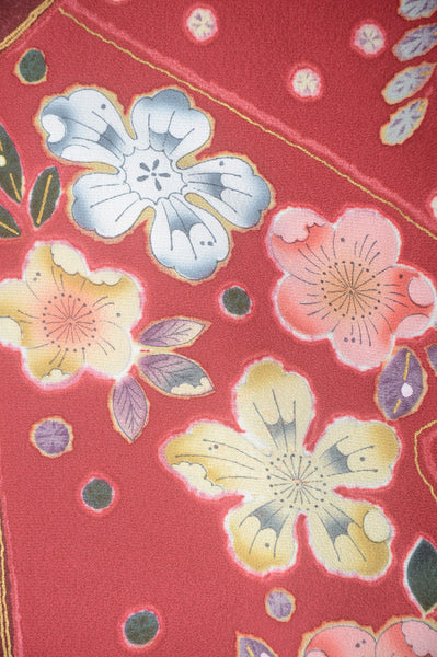 Long-sleeved kimono 6 items set / Furisode / FK#1-673