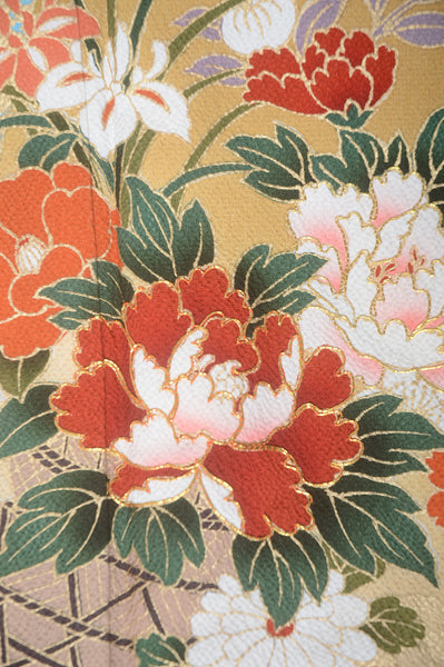 Long-sleeved kimono 6 items set / Furisode / FK#1-675