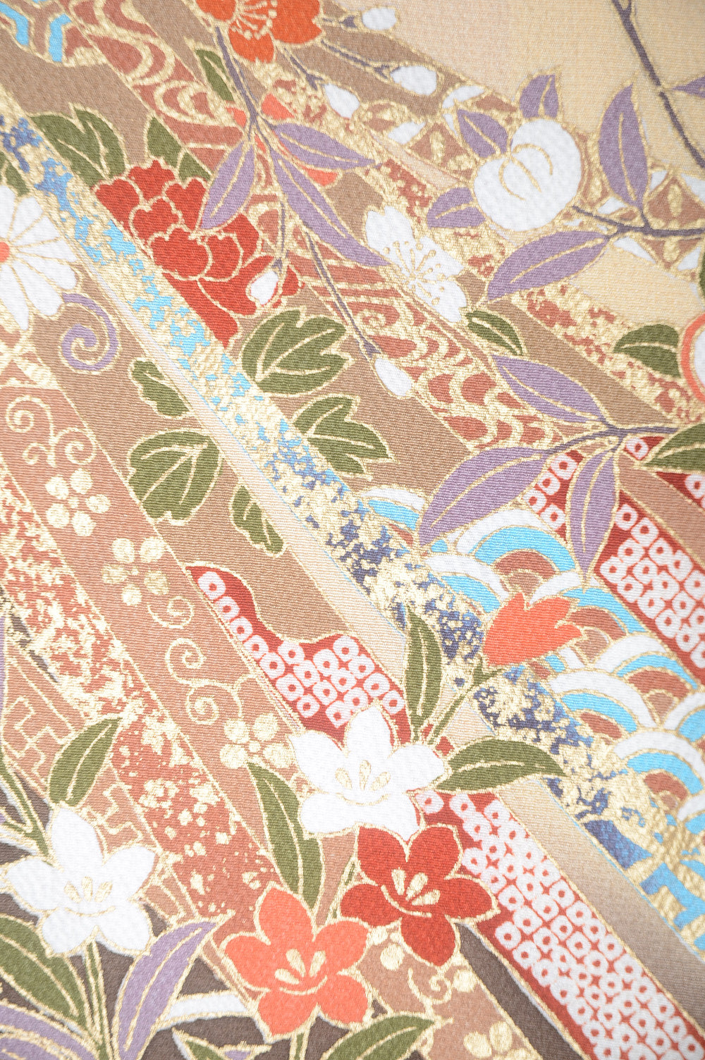 Long-sleeved kimono 6 items set / Furisode / FK#1-675