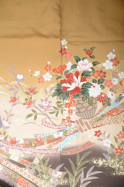 Long-sleeved kimono 6 items set / Furisode / FK#1-675