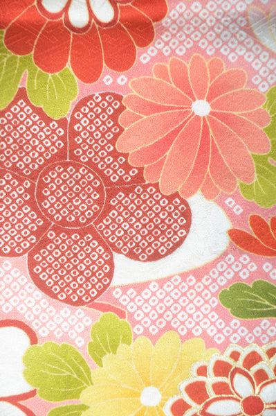 Long-sleeved kimono 6 items set / Furisode / FK#1-676