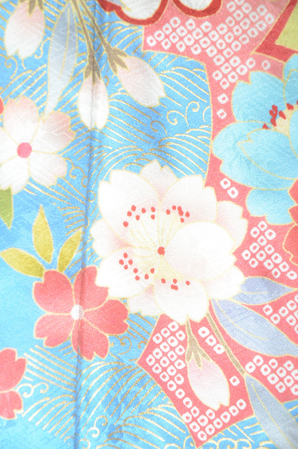 Long-sleeved kimono 6 items set / Furisode / FK#1-676