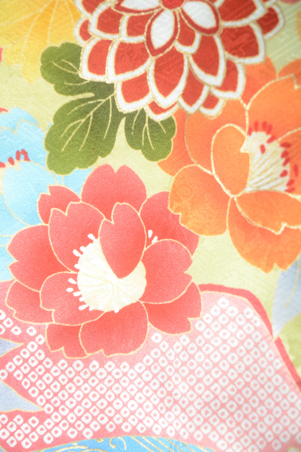 Long-sleeved kimono 6 items set / Furisode / FK#1-676