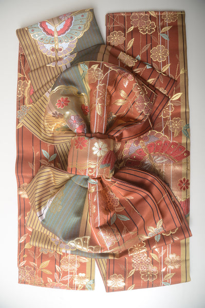 Long-sleeved kimono 6 items set / Furisode / FK#1-676