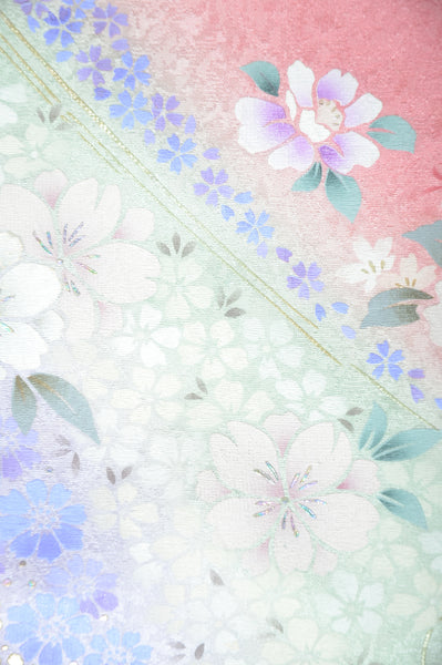 Long-sleeved kimono 6 items set / Furisode / FK#1-552