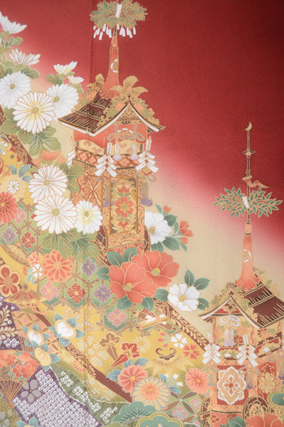 Long-sleeved kimono 6 items set / Furisode / FK#1-679