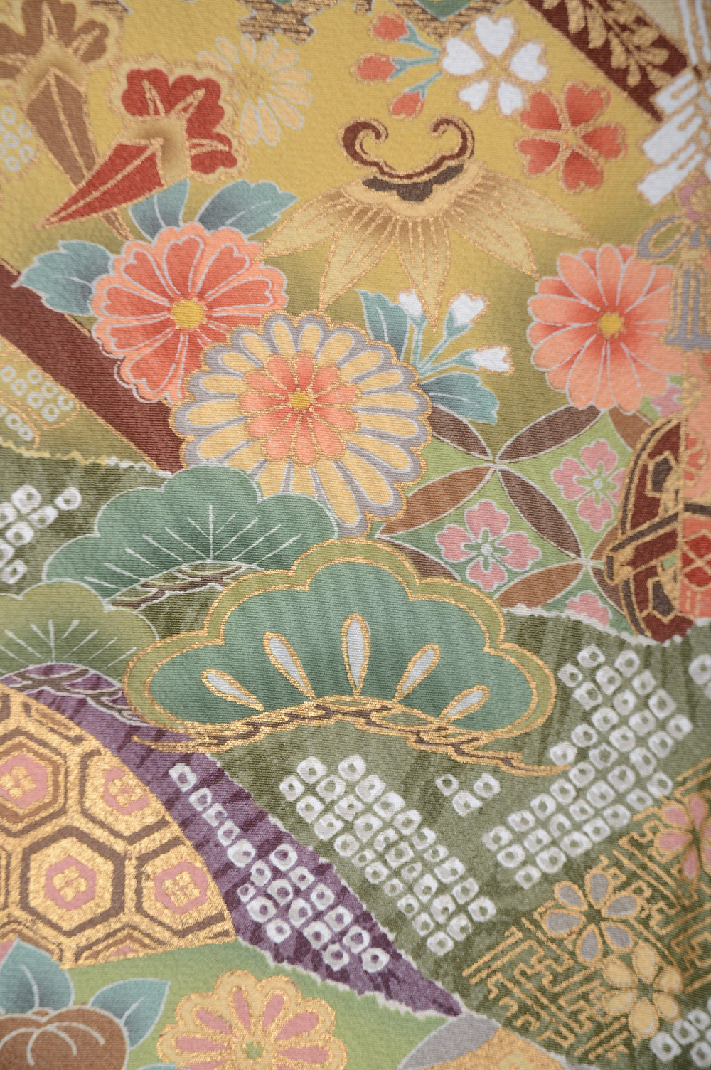 Long-sleeved kimono 6 items set / Furisode / FK#1-679